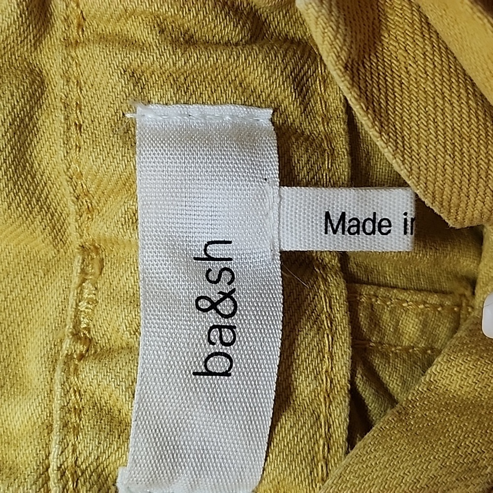 Ba&sh Paperbag Lady pants Jalia yellow buttery Size 2 - Picture 11 of 16